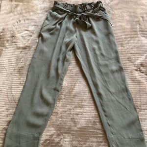 Olive green women’s trousers